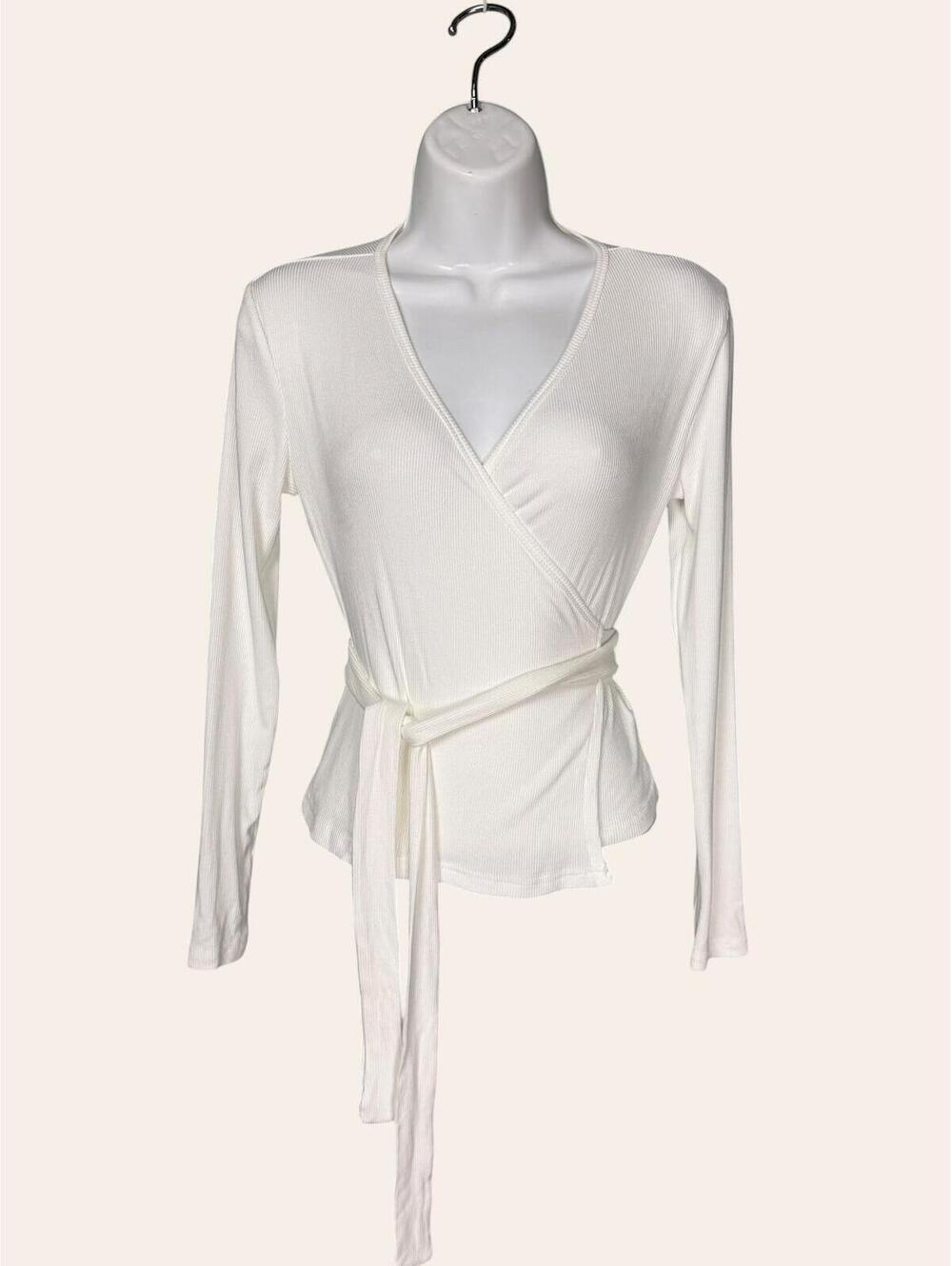 Blank White Tie Top